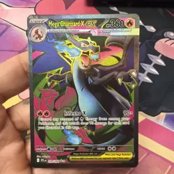 Mega Charizard X ex Phantasmal Flames 109/094 Ultra Rare Holo Pokemon Card T1 - Image 2