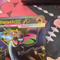 Mega Charizard X ex Phantasmal Flames 109/094 Ultra Rare Holo Pokemon Card T1 - Image 4