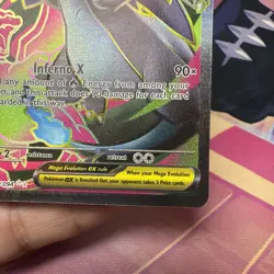 Mega Charizard X ex Phantasmal Flames 109/094 Ultra Rare Holo Pokemon Card T1 - Image 5