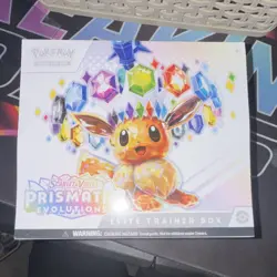 Pokemon Scarlet & Violet Prismatic Evolutions Elite Trainer Box Eevee (Sealed) - Image 1