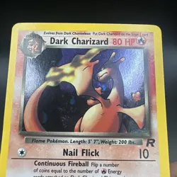 Pokemon Dark Charizard Holo 4/82 Team Rocket Set *slight Bend No Crease Descript - Image 2