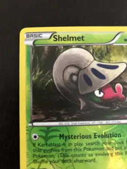 Pokemon TCG Shelmet Noble Victories 11/101 Reverse Holo Common LP - Image 2