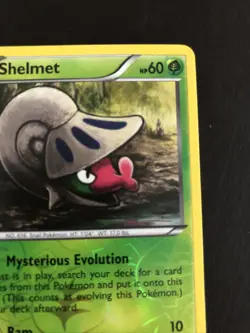 Pokemon TCG Shelmet Noble Victories 11/101 Reverse Holo Common LP - Image 3