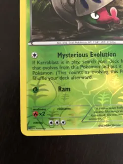 Pokemon TCG Shelmet Noble Victories 11/101 Reverse Holo Common LP - Image 4