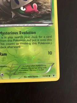 Pokemon TCG Shelmet Noble Victories 11/101 Reverse Holo Common LP - Image 5