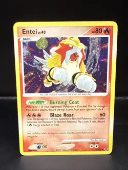 Pokemon Entei Holo Rare TCG Card Secret Wonders 4/132 - Image 2