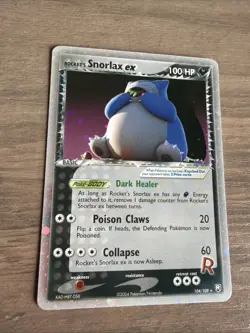 Snorlax ex 104/109 Ex Team Rocket Returns 2004 Vintage Pokemon Card NM/Mint - Image 1