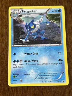 Pokemon TCG Frogadier XY Kalos Starter Sets 13/39 Holo LP - Image 1