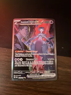 Pokemon Team Rocket's Mewtwo ex 231/182 Sv10 Destined Rivals Holo Full Art EX - Image 1