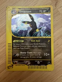 Pokemon Umbreon H30/H32 Skyridge Holo Rare HP-See photos - Image 1