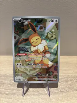 Eevee SVP173 Prismatic Evolutions ETB Black Star Promo Full Art Pokemon TCG - Image 1