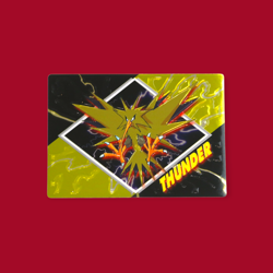 ZAPTOS (THUNDER)--JAPANESE MEIJI EMBOSSED PROMO FOIL POKEMON CARD - Image 1