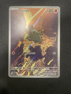 Pokemon TCG Phanpy Card Surging Sparks 205/191 Near Mint Condition - Image 1