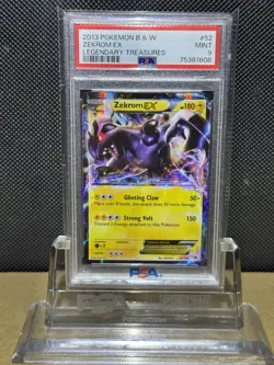 2013 Pokemon B & W Legendary Treasures Zekrom EX 52/113 PSA 9 MINT - Image 1