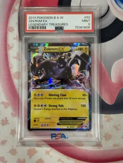 2013 Pokemon B & W Legendary Treasures Zekrom EX 52/113 PSA 9 MINT - Image 3