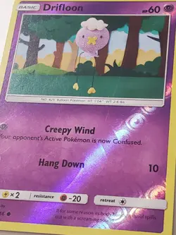 REVERSE HOLO Drifloon 51/156 VLP - Asako Ito CrochetedUltra Prism Pokemon Card - Image 2