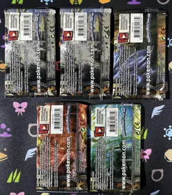 Pokemon Steam Siege Booster Pack Art Set - 5 Packs NEW SEALED - Image 2
