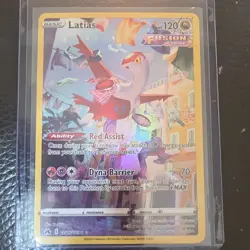 Pokemon TCG Latias Holo Ultra Rare Full Art Near Mint Condition - Image 1