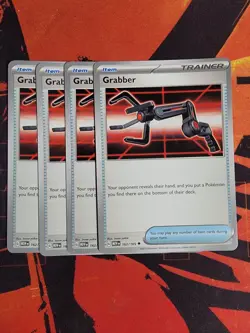 4x Grabber 162/165 Pokemon Scarlet & Violet 151 TCG Trainer Playset - Image 1