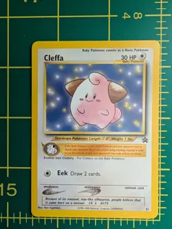 Pokemon Card - Cleffa #31 WoTC Black Star Promo - Image 1
