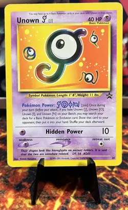 Pokemon - Unown J - 38 - 2001 - Black Star Promo - Image 1