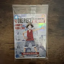 One Piece CCG Monkey D. Luffy College Basketball Promo Card Rutgers - Image 1