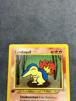 Pokemon TCG Cyndaquil Neo Genesis 1st Edition Common Card 57/111 - Image 2