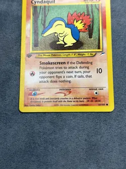 Pokemon TCG Cyndaquil Neo Genesis 1st Edition Common Card 57/111 - Image 3