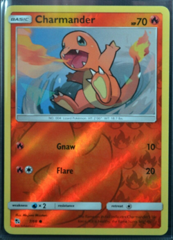 Charmander 7/68 Hidden Fates 2019 Reverse Holo Foil Pokemon TCG Card - NM - Image 1