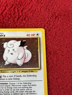 Clefairy 005/102 Base Set Holo Wotc Pokemon Card 1999 Played - Image 2
