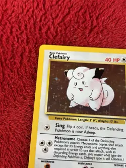 Clefairy 005/102 Base Set Holo Wotc Pokemon Card 1999 Played - Image 3
