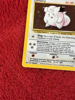 Clefairy 005/102 Base Set Holo Wotc Pokemon Card 1999 Played - Image 4