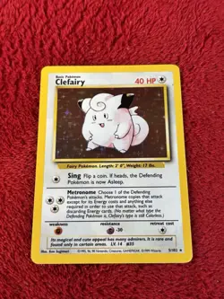 Clefairy 005/102 Base Set Holo Wotc Pokemon Card 1999 Played - Image 5