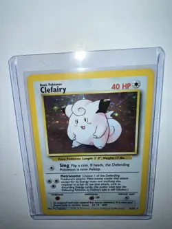 Clefairy 005/102 Base Set Holo Pokemon Card - Image 1