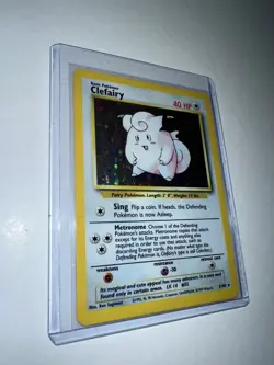 Clefairy 005/102 Base Set Holo Pokemon Card - Image 2