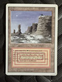 MTG Plateau (Revised Edition) Dual Land LP - Image 1