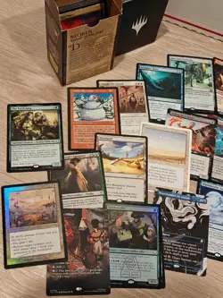 1200+ Magic the Gathering MTG bulk card lot with foils, rares, storage boxes - Image 2