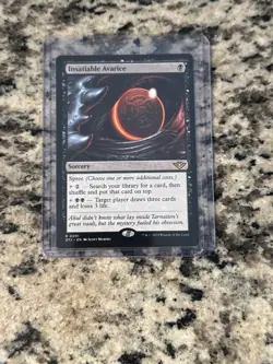 MTG Insatiable Avarice OTJ 0091 R NM Regular - Image 1