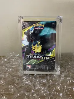 Pokemon Sun & Moon Team Up Build & Battle Prerelease Box Sealed w/ Acrylic Holdr - Image 1