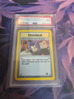 2000 Pokemon Here Comes Team Rocket Holo #15 PSA 9 Mint Vintage WOTC! - Image 4