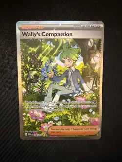 Pokemon Wally's Compassion 186/132 Me01: Mega Evolution Holo - Image 1
