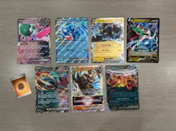 Lot of 7 JUMBO Pokemon Cards NM (Rayquaza, Charizard, ex) - Image 1