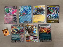 Lot of 7 JUMBO Pokemon Cards NM (Rayquaza, Charizard, ex) - Image 2
