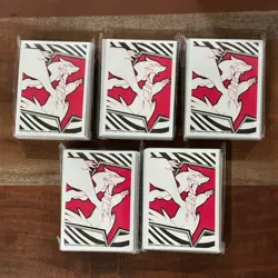 Pokemon TCG ETB Scarlet & Violet White Flare Card Sleeves Lot of 5 (65 per pack) - Image 1