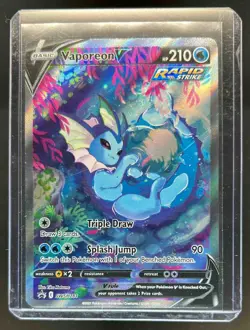 2019-2023 Pokemon SWSH Black Star Promos Vaporeon V #SWSH181 - Image 1