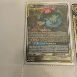 Venusaur & Snivy GX SM229 Sun & Moon Promo Holo Pokemon TCG - Image 1
