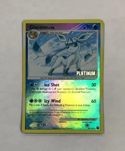 Pokemon GLACEON Card 29/100 Reverse Holo Rare Majestic Dawn MP Platinum Stamped - Image 1