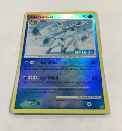 Pokemon GLACEON Card 29/100 Reverse Holo Rare Majestic Dawn MP Platinum Stamped - Image 2