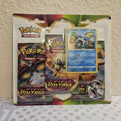 Pokemon TCG Sword & Shield Vivid Voltage 3-Pack Booster - Sobble + Lugia Coin - Image 1