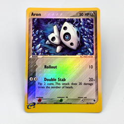 Pokemon Aron 25/109 EX Ruby & Sapphire Reverse Holo E-Reader 2003 - LP - Image 1